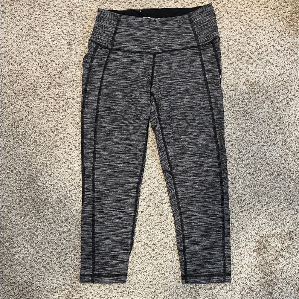 Gray Athletic Capri Leggings